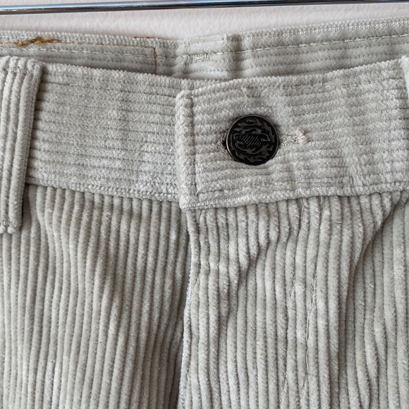 NWT Vintage Cream Beige Corduroy Pants Jeans Unisex Straight Cut Flare Canada - Picture 6 of 14